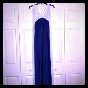 NWOT Loila Convertible Dress Royal Blue&White Sz M
